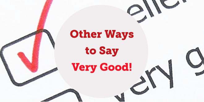 Ways Of Saying Very Good Aba Journal